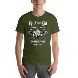 Jet Fighter Short-Sleeve Unisex T-Shirt